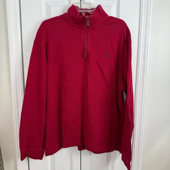 Quarter Zip Red Ralph Lauren - Picture 2 of 7